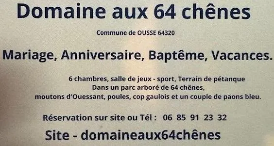 別荘 Domaine Aux 64 Chenes Ousse